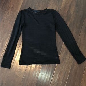 Mesh long sleeve top